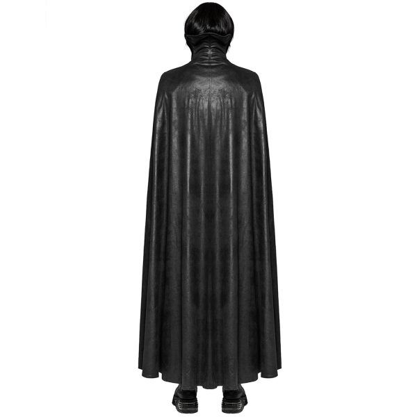 PUNK RAVE Long Manteau Cape Gothique ‘Vampyr’ Noir Prix très abordable 4