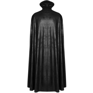 PUNK RAVE Long Manteau Cape Gothique ‘Vampyr’ Noir Prix très abordable 29