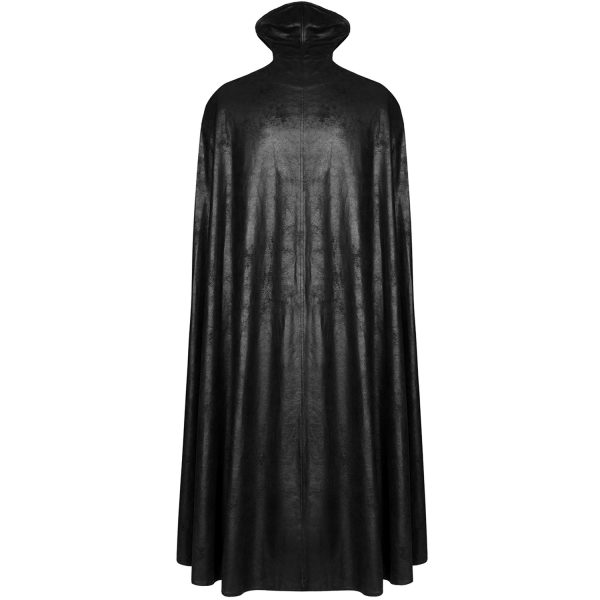 PUNK RAVE Long Manteau Cape Gothique ‘Vampyr’ Noir Prix très abordable 9