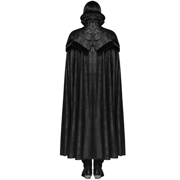 PUNK RAVE Long Manteau Cape Gothique Victorien ‘Illuminati’ Noir garantie de qualité 4