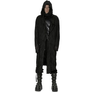 PUNK RAVE Long Manteau ‘Lycidas’ Noir nouvelle saison 18