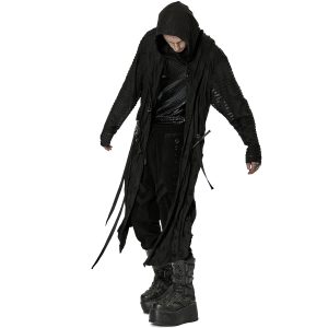 PUNK RAVE Long Manteau ‘Lycidas’ Noir nouvelle saison 24