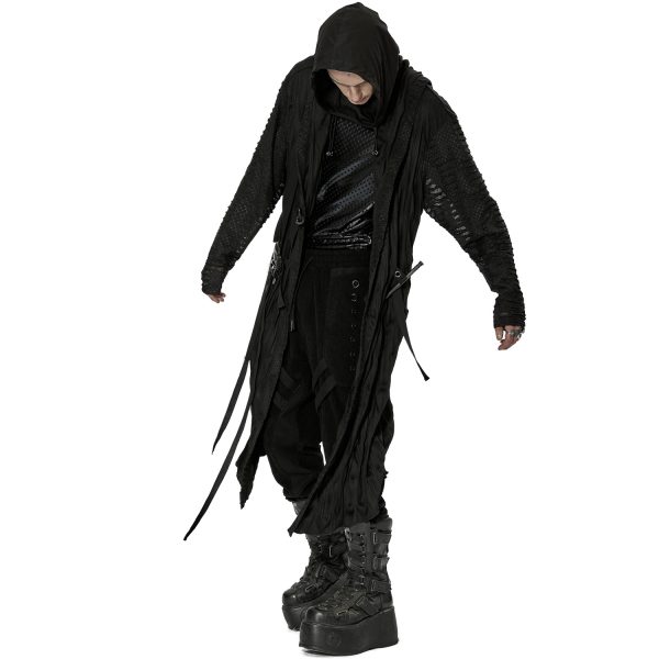 PUNK RAVE Long Manteau ‘Lycidas’ Noir nouvelle saison 6