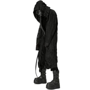 PUNK RAVE Long Manteau ‘Lycidas’ Noir nouvelle saison 26