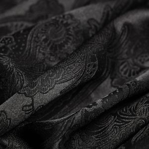 fashion pas cher PUNK RAVE Longue Cape Homme ‘Black Foxa’ Noire 31
