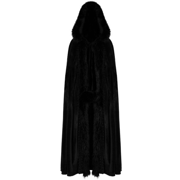 a Prix Discount PUNK RAVE Longue Cape ‘Orphelia’ Noire 7