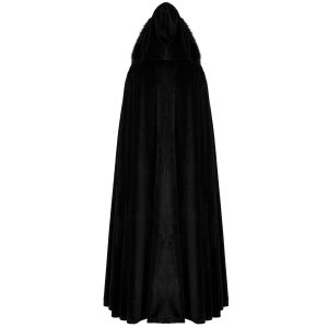 a Prix Discount PUNK RAVE Longue Cape ‘Orphelia’ Noire 25