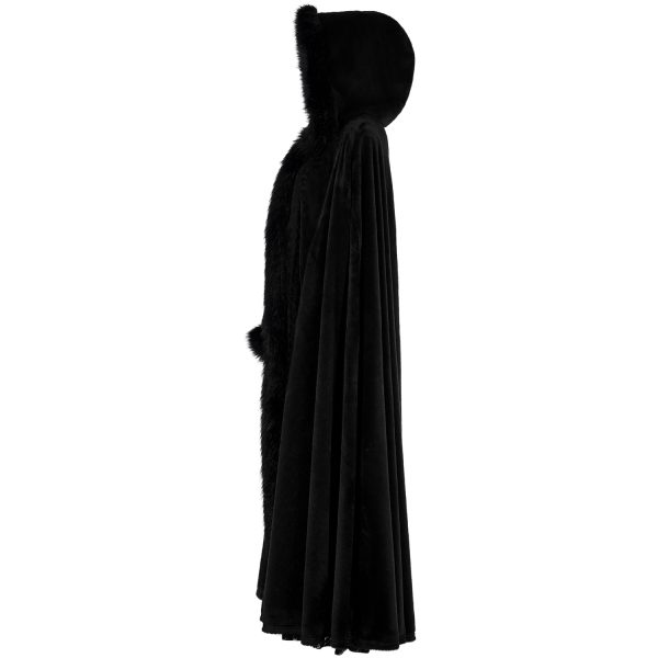 a Prix Discount PUNK RAVE Longue Cape ‘Orphelia’ Noire 9