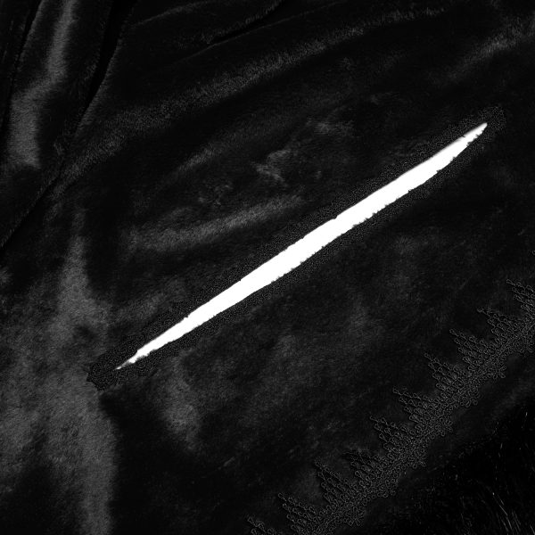 a Prix Discount PUNK RAVE Longue Cape ‘Orphelia’ Noire 11