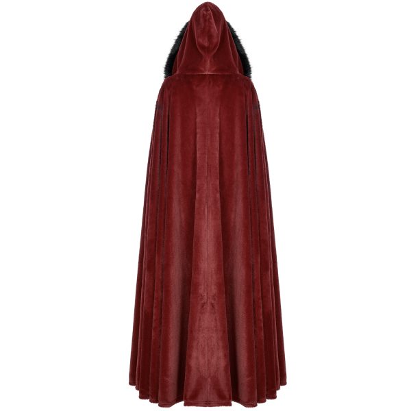 SOLDES TOUT À PUNK RAVE Longue Cape ‘Orphelia’ Rouge 8