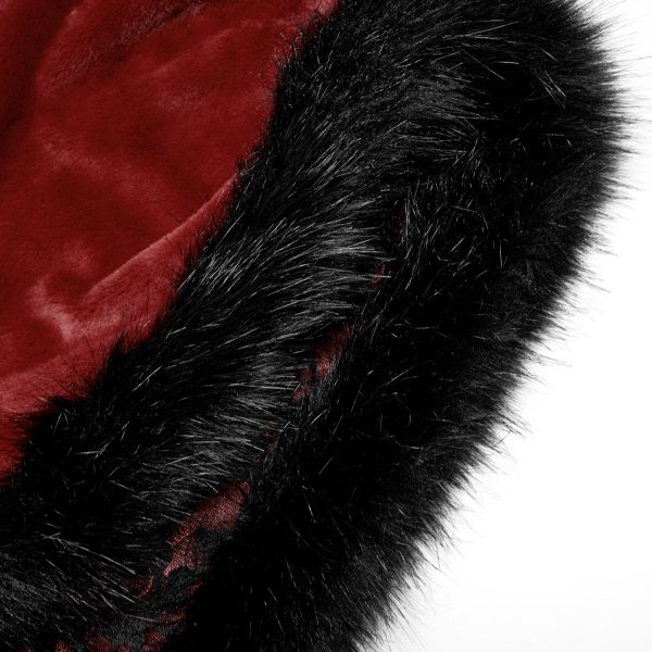SOLDES TOUT À PUNK RAVE Longue Cape ‘Orphelia’ Rouge 10