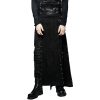 PUNK RAVE Longue Jupe Pour Hommes ‘Katana’ Noire Retour gratuit en magasin. 53