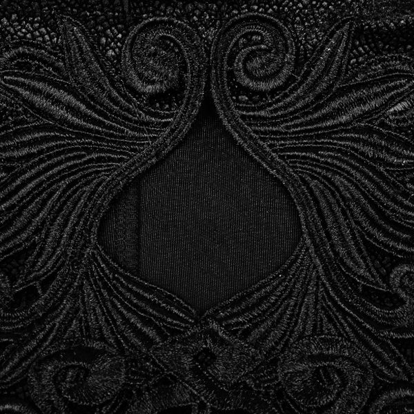 Acheter Maintenant PUNK RAVE Longue Robe Cape Gothique ‘Nightspell’ Noire 10