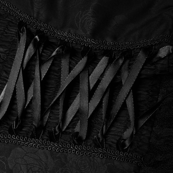 PUNK RAVE Longue Robe ‘Celestia’ Noire à prix imbattables 12