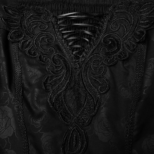 PUNK RAVE Longue Robe ‘Celestia’ Noire à prix imbattables 10