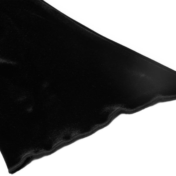 Meilleur Prix PUNK RAVE Longue Robe ‘Cyrielle’ En Velours Noir 21