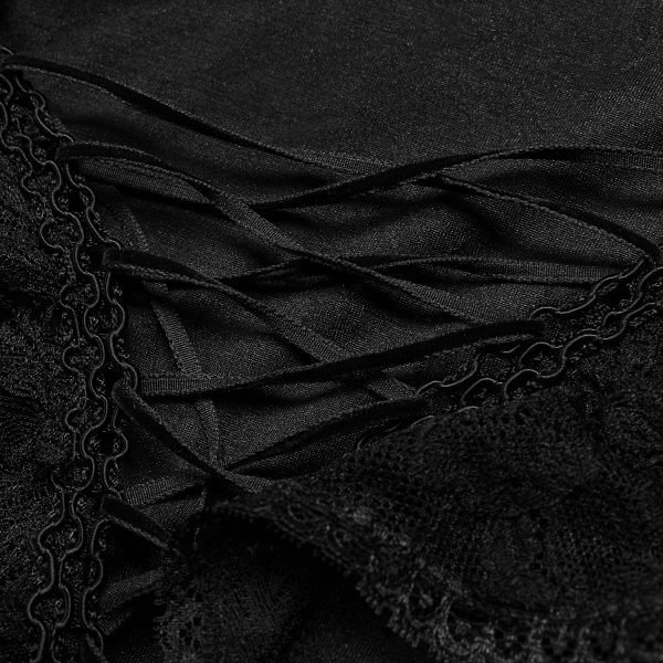 PUNK RAVE Longue Robe Gothique à Capuche ‘Ladouceur’ Noire Service Clients Dédié 11