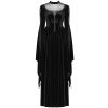 Retour Gratuit PUNK RAVE Longue Robe Gothique ‘Princessa’ Noire 14