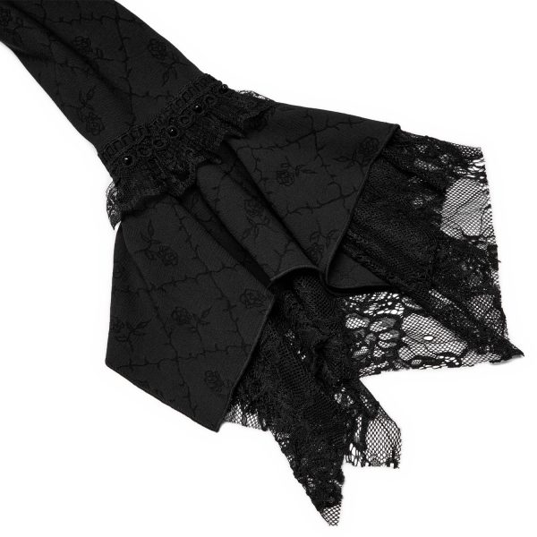 haute qualité PUNK RAVE Longue Robe ‘Metzli’ Noire 12