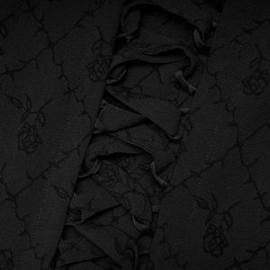 haute qualité PUNK RAVE Longue Robe ‘Metzli’ Noire 32