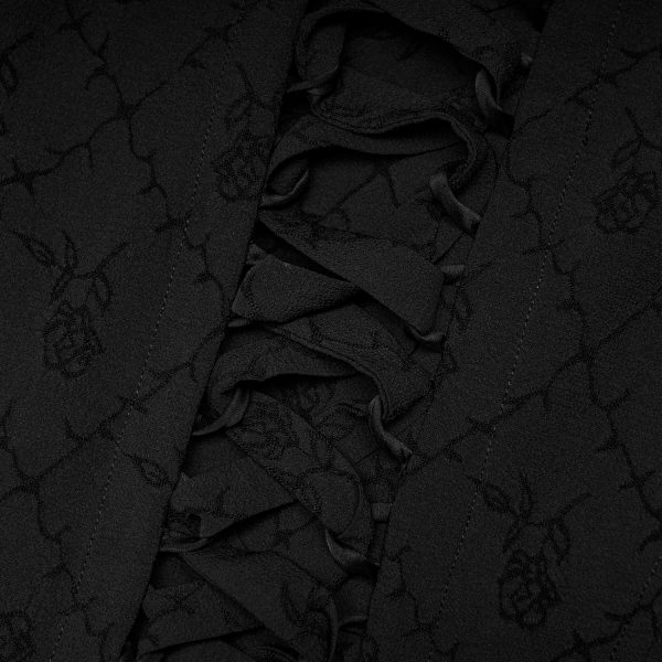 haute qualité PUNK RAVE Longue Robe ‘Metzli’ Noire 11
