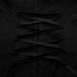 Promotio de vente PUNK RAVE Longue Robe ‘Mina’ Noire 46