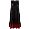 a Prix Discount PUNK RAVE Longue Robe ‘Orphelia’ Noire Et Rouge 46