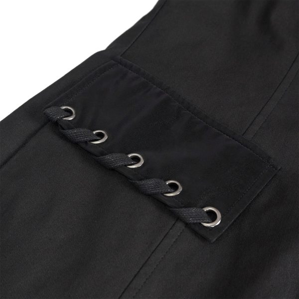 DEVIL FASHION Longue Veste ‘Cryock’ Noire marques pas cher 17
