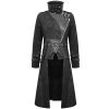 marque pas cher DEVIL FASHION Longue Veste ‘Haboolm’ Noire 41