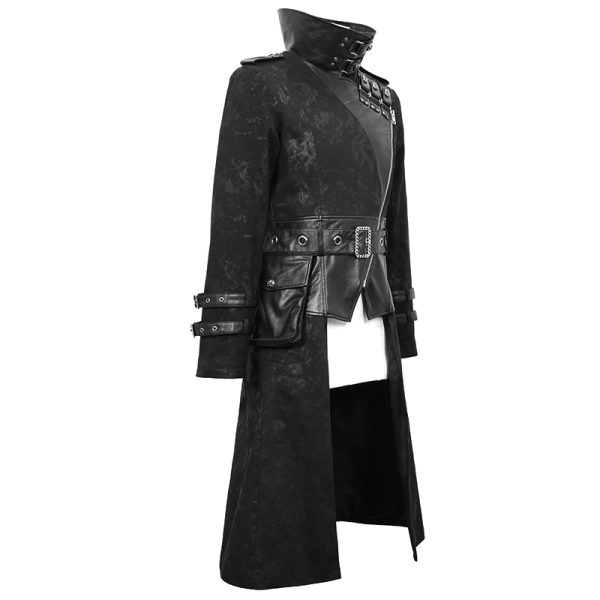 marque pas cher DEVIL FASHION Longue Veste ‘Haboolm’ Noire 13