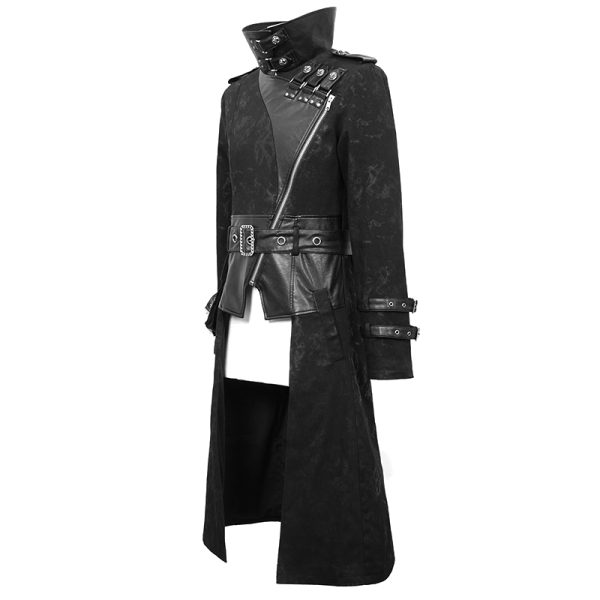 marque pas cher DEVIL FASHION Longue Veste ‘Haboolm’ Noire 14