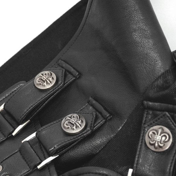 marque pas cher DEVIL FASHION Longue Veste ‘Haboolm’ Noire 17