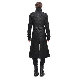 marque pas cher DEVIL FASHION Longue Veste ‘Haboolm’ Noire 26
