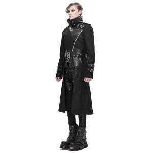 marque pas cher DEVIL FASHION Longue Veste ‘Haboolm’ Noire 28