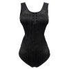 commentaire favorable DEVIL FASHION Maillot De Bain ‘Cyber Game’ Avec Spikes Noir 49