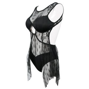 DEVIL FASHION Maillot De Bain ‘Finely Gothic’ Noir économies garanties 46