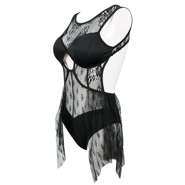 DEVIL FASHION Maillot De Bain ‘Finely Gothic’ Noir économies garanties 15