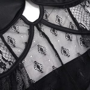 DEVIL FASHION Maillot De Bain ‘Finely Gothic’ Noir économies garanties 48