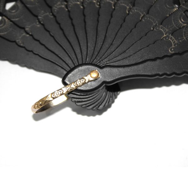 DEVIL FASHION Éventail ‘Drocku’ Noir Avec Plumes grande marque pas cher 12