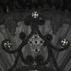 DEVIL FASHION Éventail ‘Drocku’ Noir Avec Plumes grande marque pas cher 41