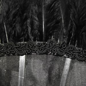 DEVIL FASHION Éventail ‘Drocku’ Noir Avec Plumes grande marque pas cher 51
