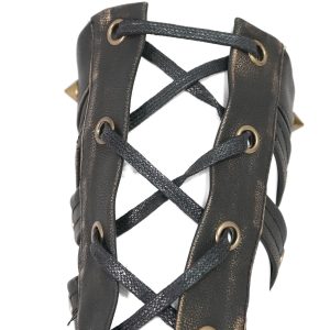pas cher en vente DEVIL FASHION Manchettes ‘Steampunk Gear’ Marrons 49