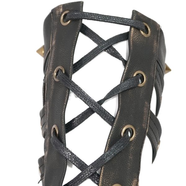 pas cher en vente DEVIL FASHION Manchettes ‘Steampunk Gear’ Marrons 17