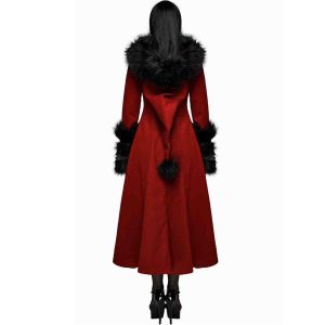 DEVIL FASHION Manteau à Capuche ‘Red Frozen’ Rouge Et Noir en solde 22
