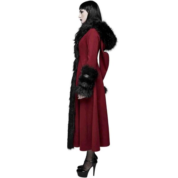DEVIL FASHION Manteau à Capuche ‘Red Frozen’ Rouge Et Noir en solde 5