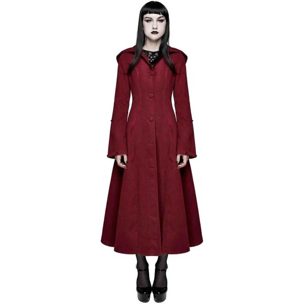 DEVIL FASHION Manteau à Capuche ‘Red Frozen’ Rouge Et Noir en solde 6
