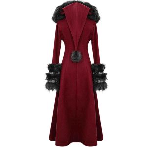 DEVIL FASHION Manteau à Capuche ‘Red Frozen’ Rouge Et Noir en solde 34