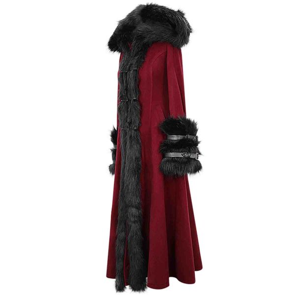 DEVIL FASHION Manteau à Capuche ‘Red Frozen’ Rouge Et Noir en solde 11