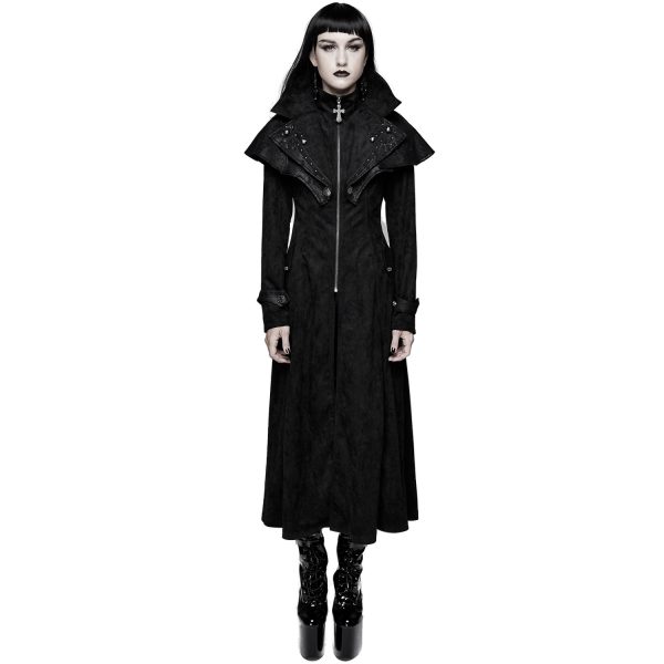 pas cher en vente DEVIL FASHION Manteau ‘Azalaïs’ Noir 5