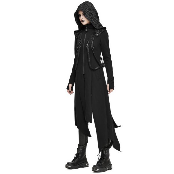 marque moins cher DEVIL FASHION Manteau ‘Badriyah’ Noir 5